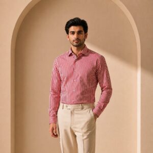 The Crimson Bengal Stripe Shirt