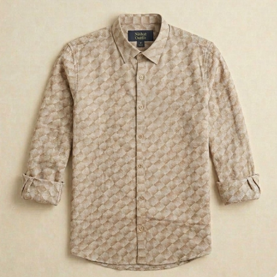 The Sandstone Mosaic Casual Shirt - Image 2