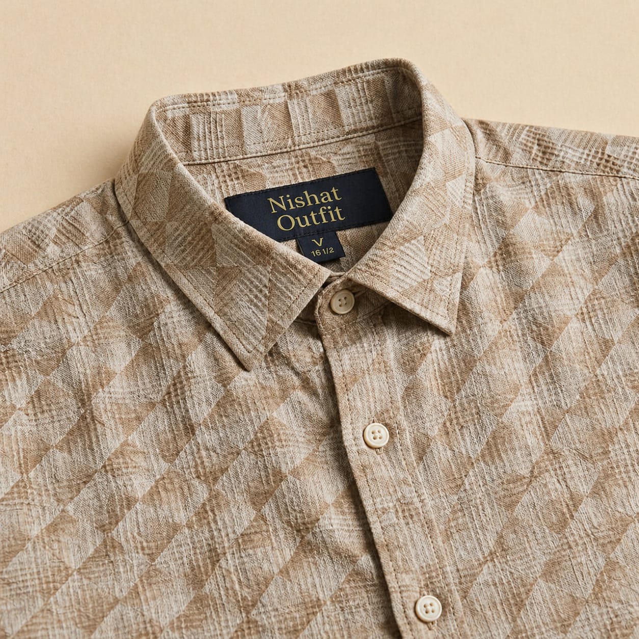 The Sandstone Mosaic Casual Shirt - Image 3