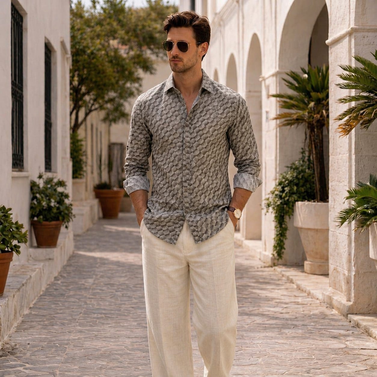 The Alabaster Windowpane Shirt
