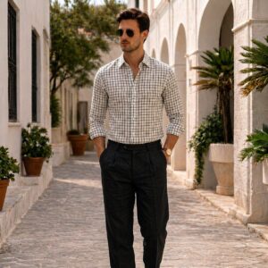 The Alabaster Windowpane Shirt
