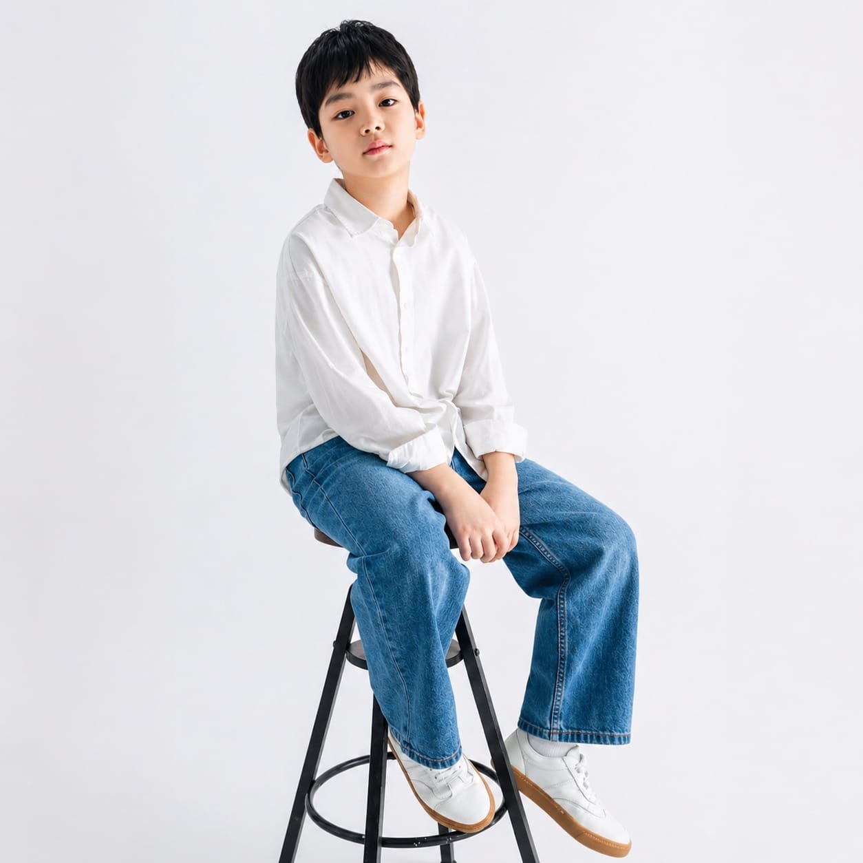 Boys’ Essential Wide-Leg Denim
