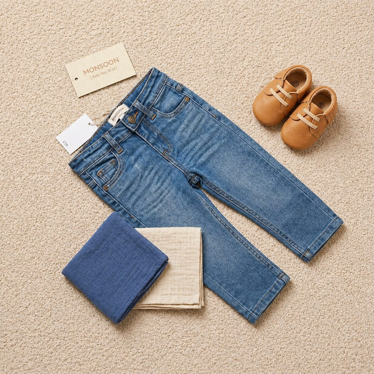 Boys’ Essential Wide-Leg Denim - Image 3