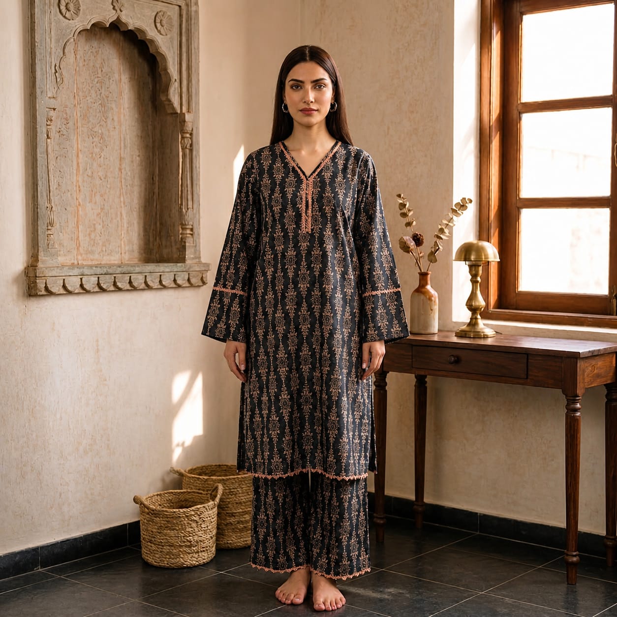 Midnight Flora 2-Piece Ensemble - Image 2