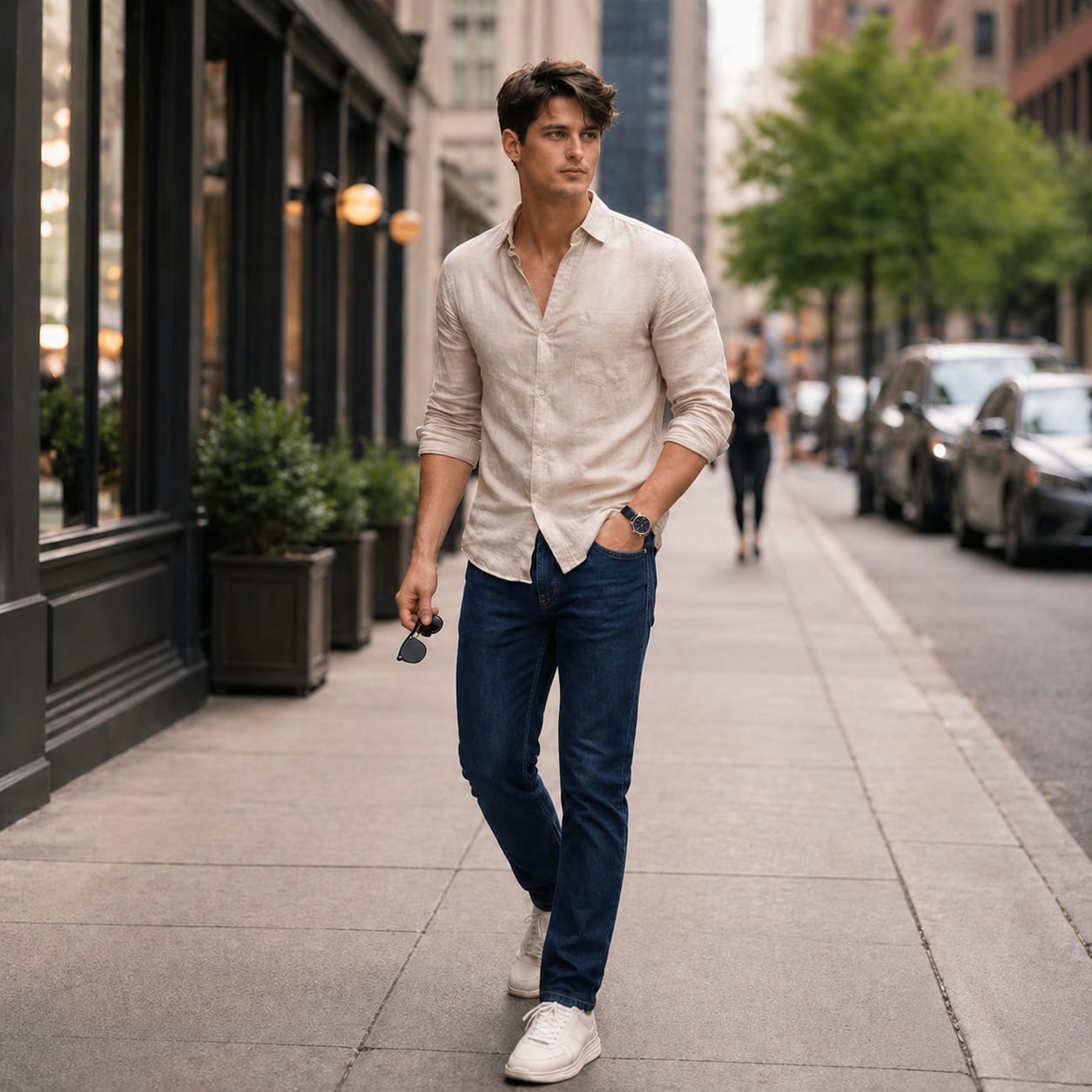 The Urban Straight Jean in Heritage Indigo