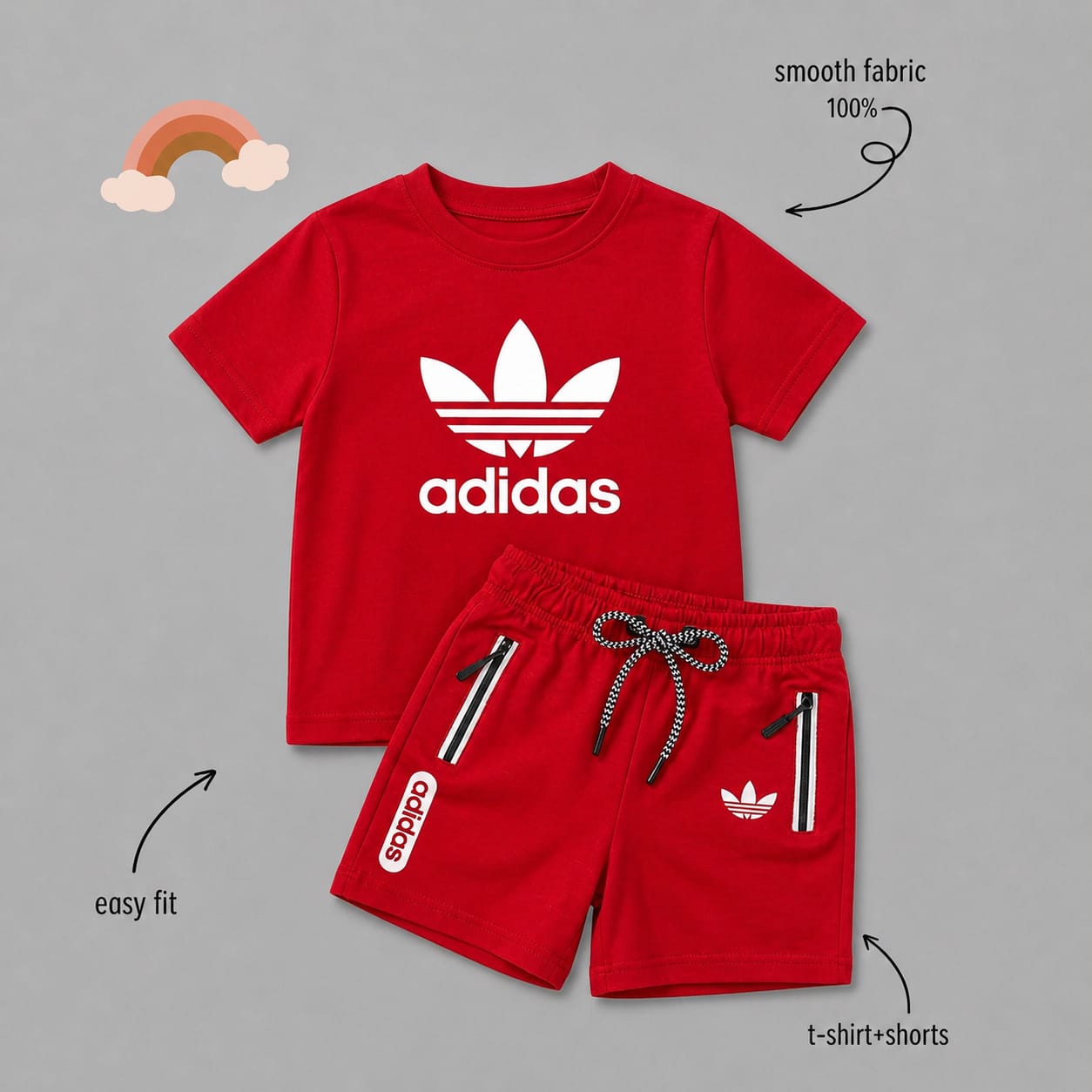 The Urban Athletic Set in Radiant Red - Image 2