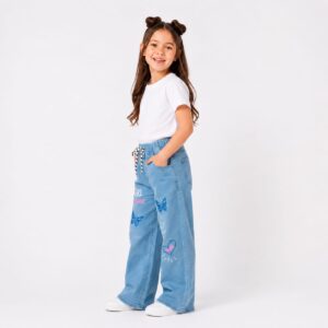 Butterfly Wide-Leg Jeans