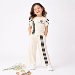 Ivory Stripe Athleisure Co-ord Set