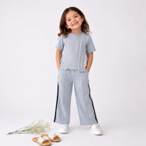 Serene Sky Sports-Chic Co-ord Set