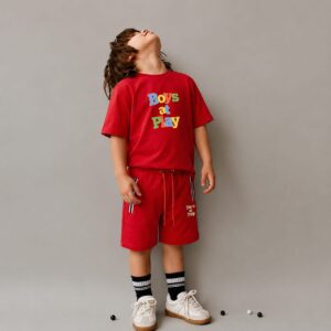 Playful Red Activewear Co-ord Set